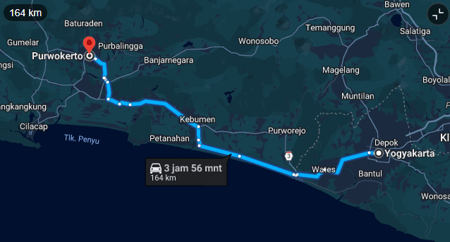 cari-rute-jogja-purwokerto-baturaden